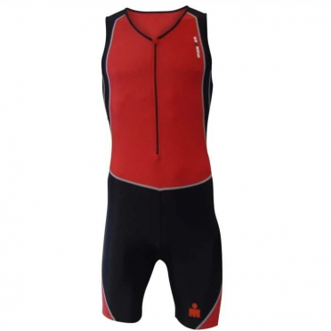 Ironman men's trisuit Sleeveless red-black